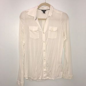 Nautica cream color button down
